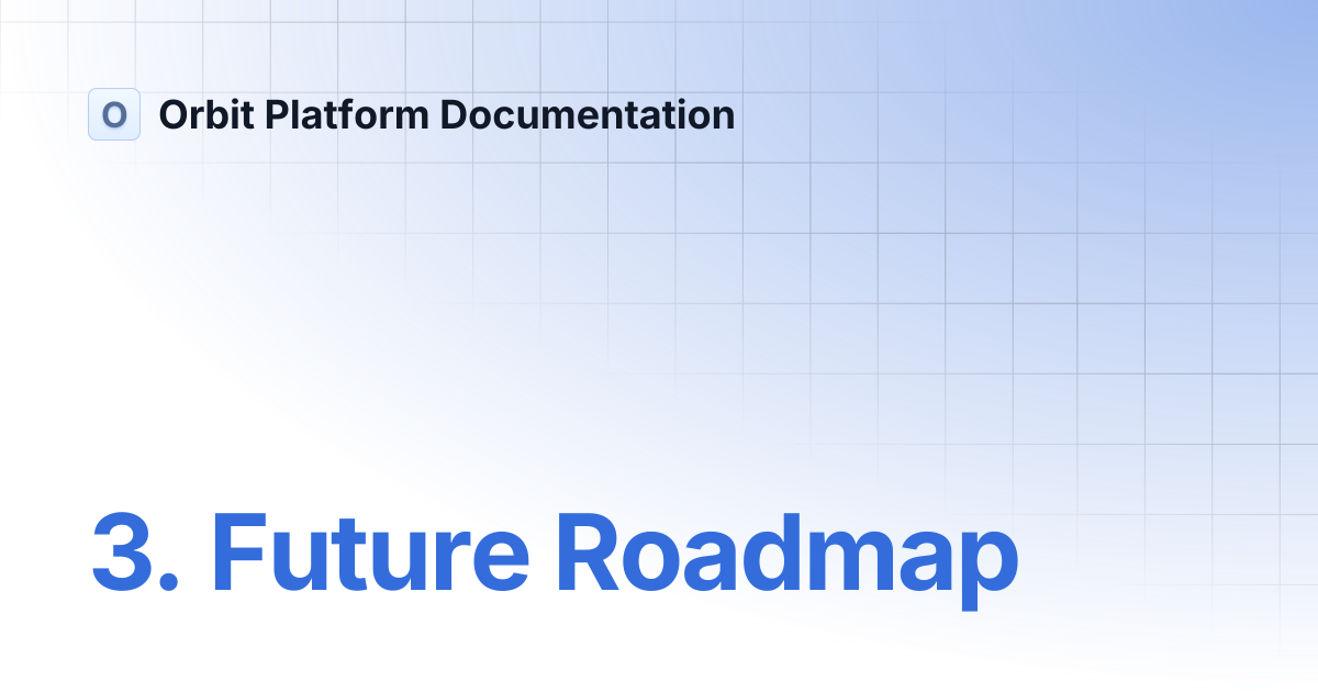 3. Future Roadmap | API and MCP Reference | Orbit Platform Documentation